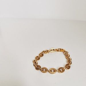 GOLD PLATED TITANIUM CHAIN LINK BRACELET